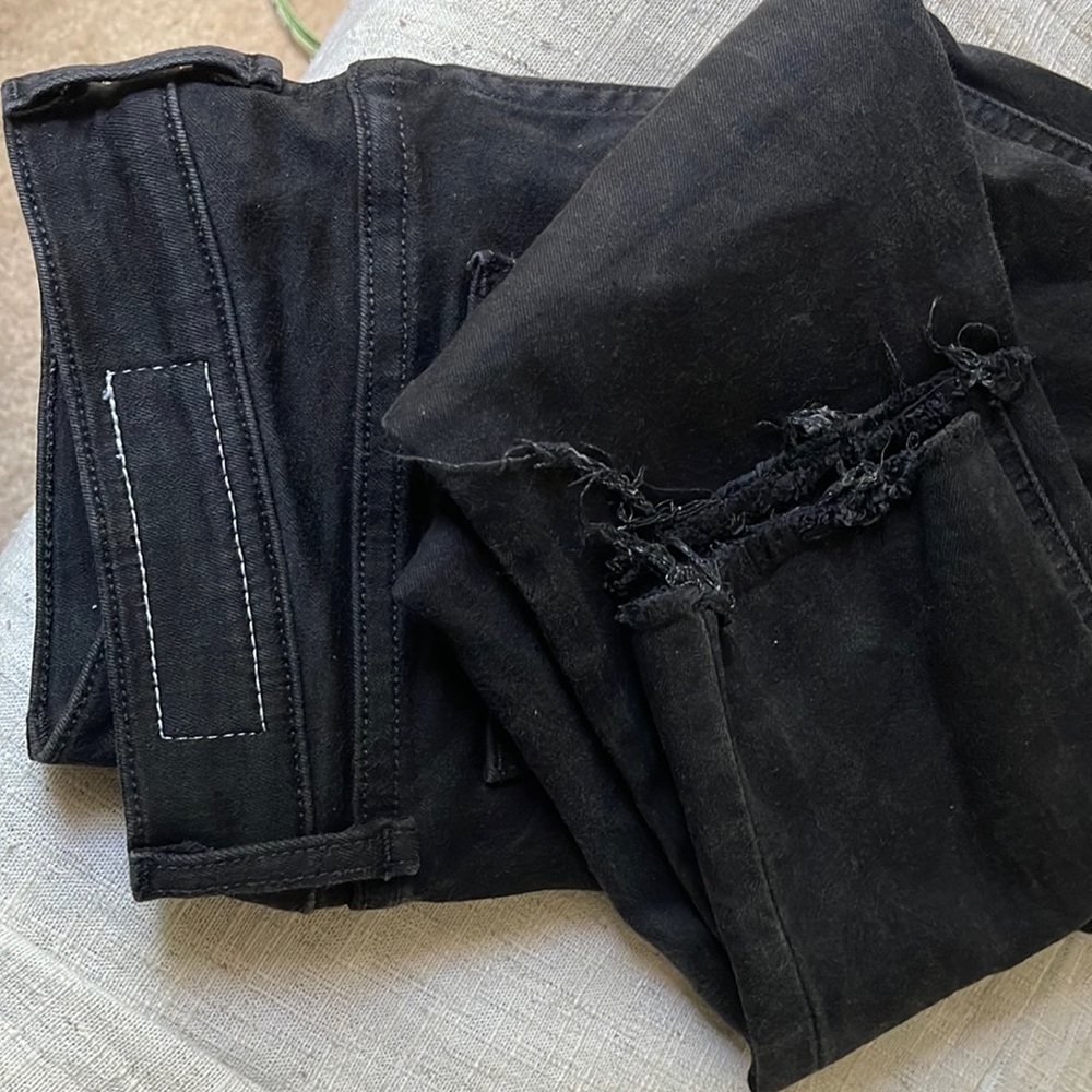 34 inches long black skinny jeans